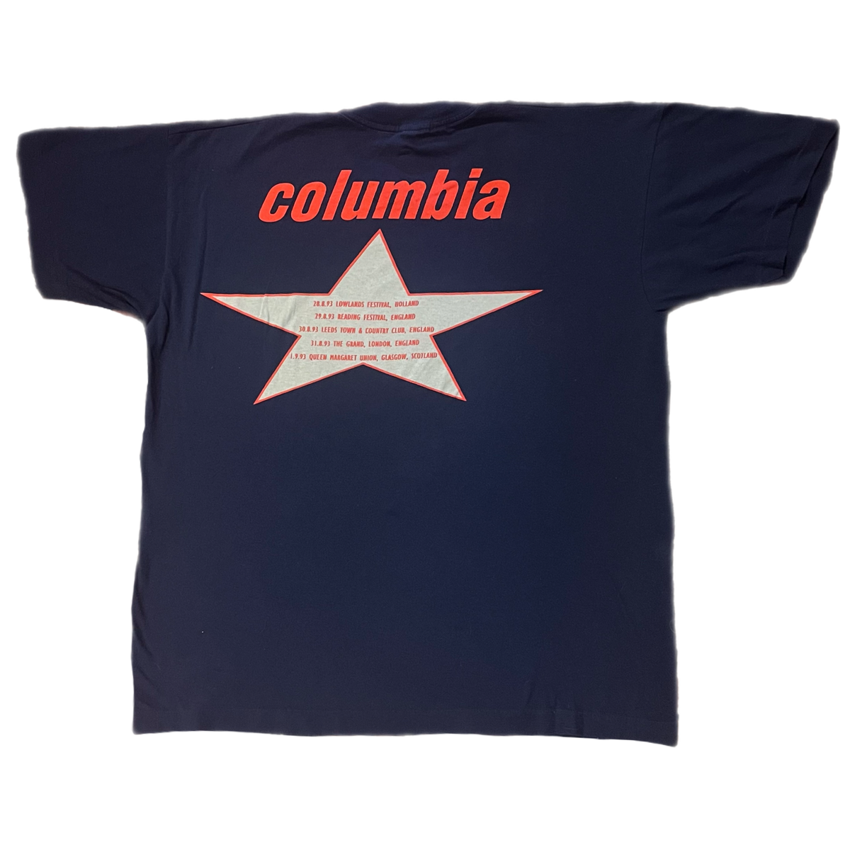 Vintage Big Star &quot;Columbia&quot; Tour T-Shirt