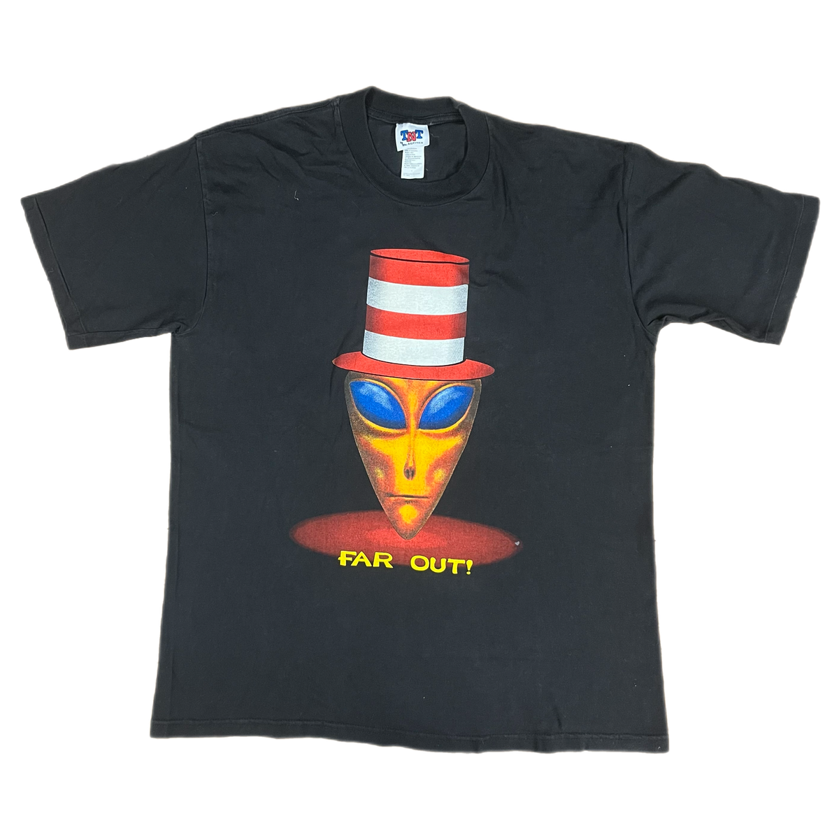 Vintage Alien In The Hat &quot;Far Out&quot; T-Shirt