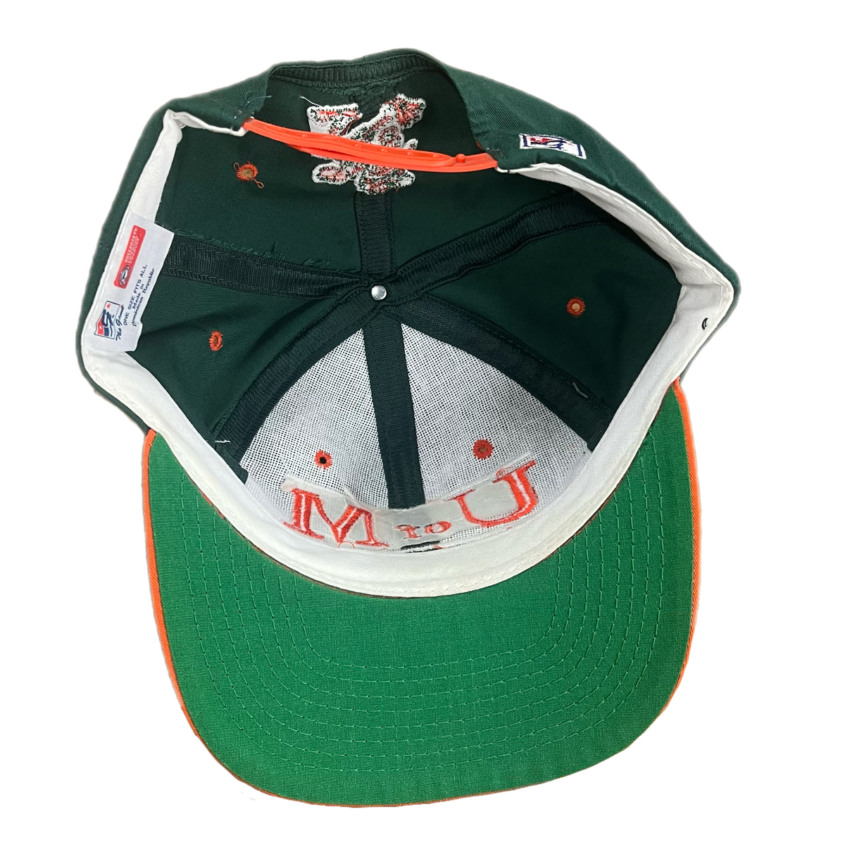 Vintage University Of Miami &quot;U Of M&quot; Snapback Hat