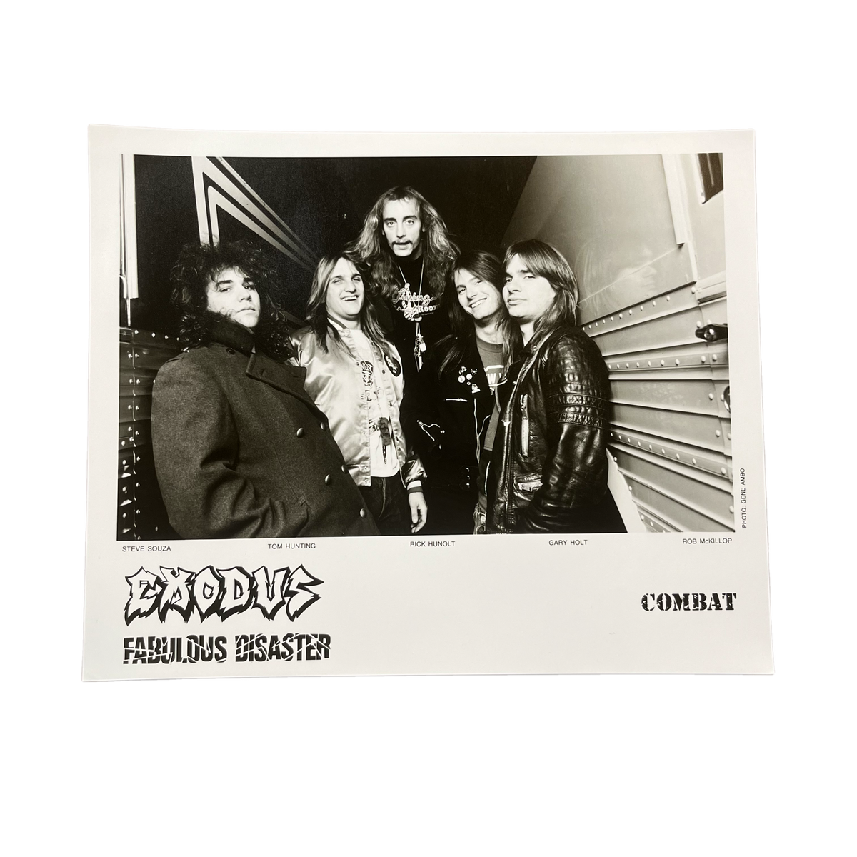 Vintage Exodus &quot;Fabulous Disaster&quot; Combat Records Promotional Photo