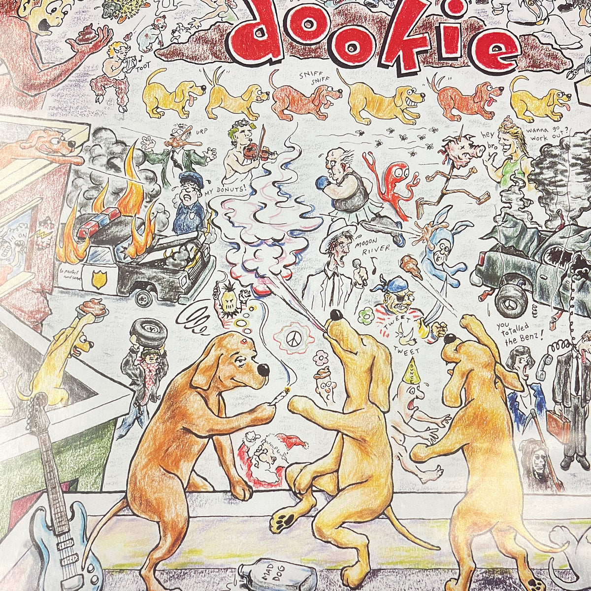 Vintage Green Day &quot;Dookie&quot; Reprise Records Promotional Poster