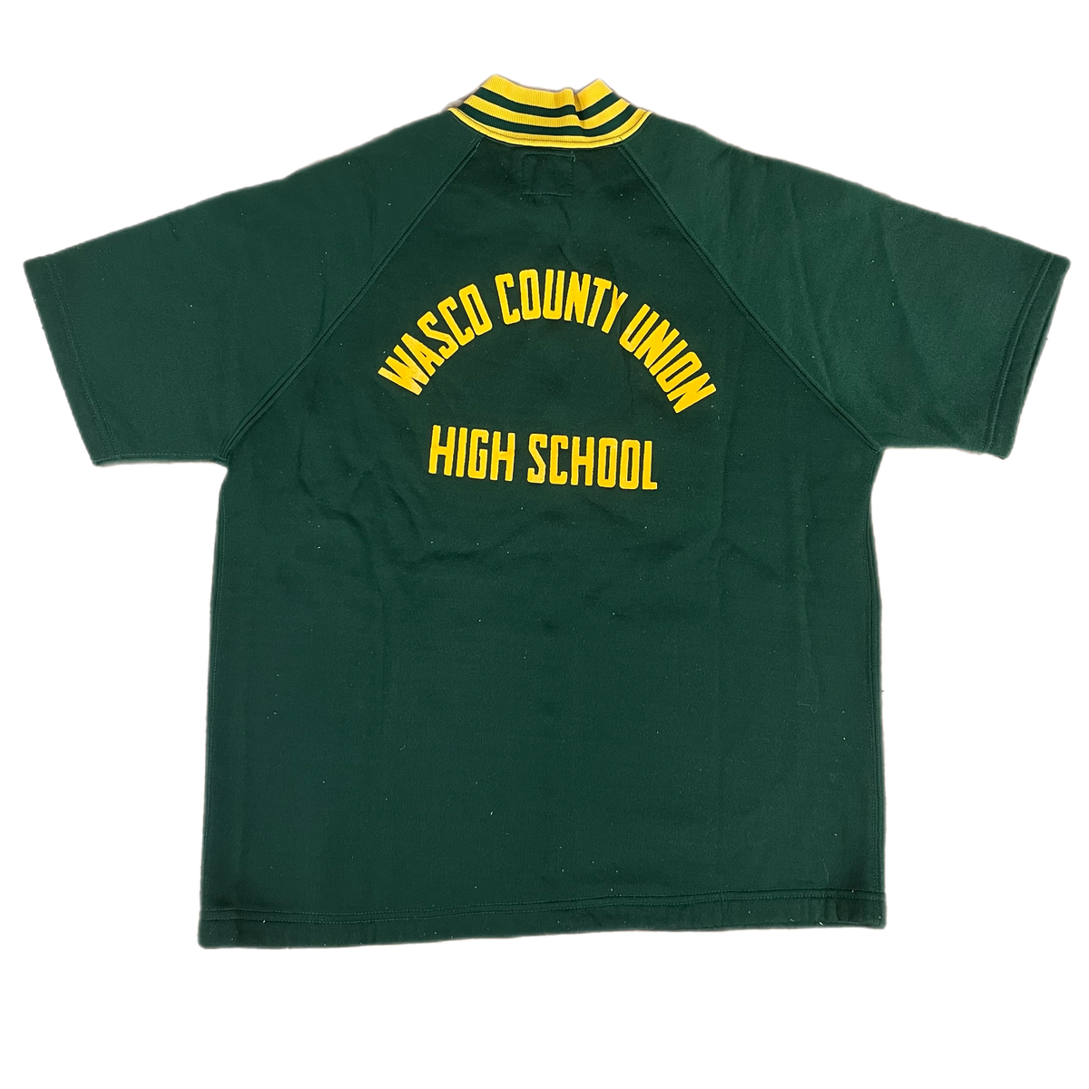 Vintage Champion &quot;WASCO County Union High School&quot; Nylon Warm Up Zip Up