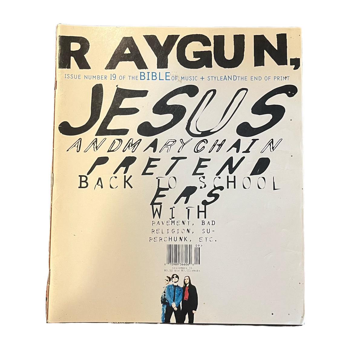 Vintage Raygun Magazine &quot;Issue #19&quot; Jesus And Mary Chain Cover