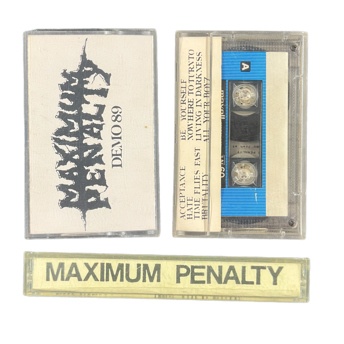 Vintage Maximum Penalty &quot;Demo 89&quot; Cassette Tape