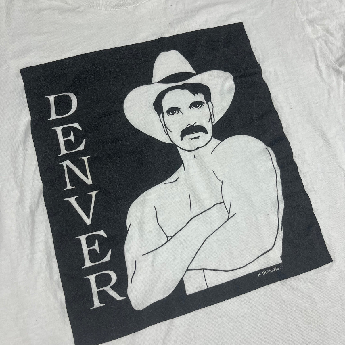 Vintage JK Designs &quot;Denver&quot; Cowboy T-Shirt