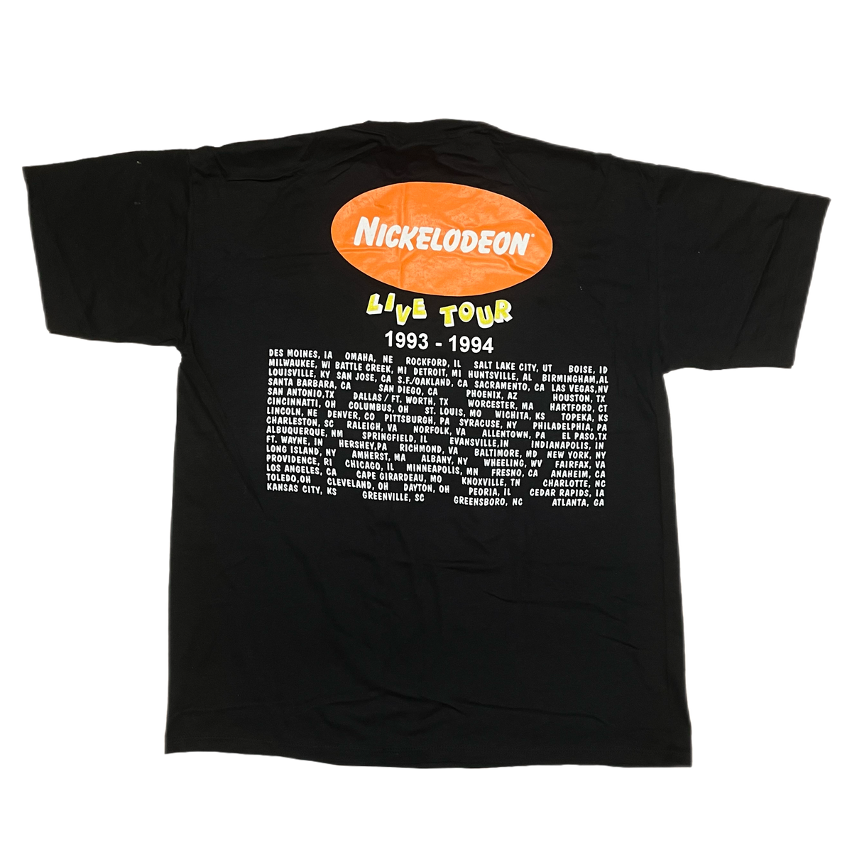 Vintage Nickelodeon &quot;Live Tour&quot; T-Shirt