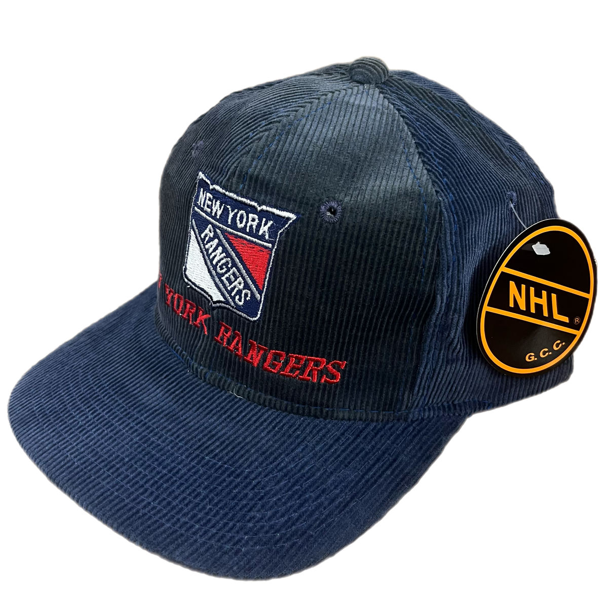 Vintage New York Rangers &quot;NHL&quot; Corduroy Snapback Hat