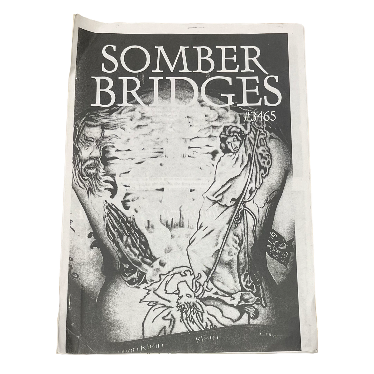 Vintage Somber Bridges &quot;90&#39;s Hardcore&quot; All Out War Interview Fanzine