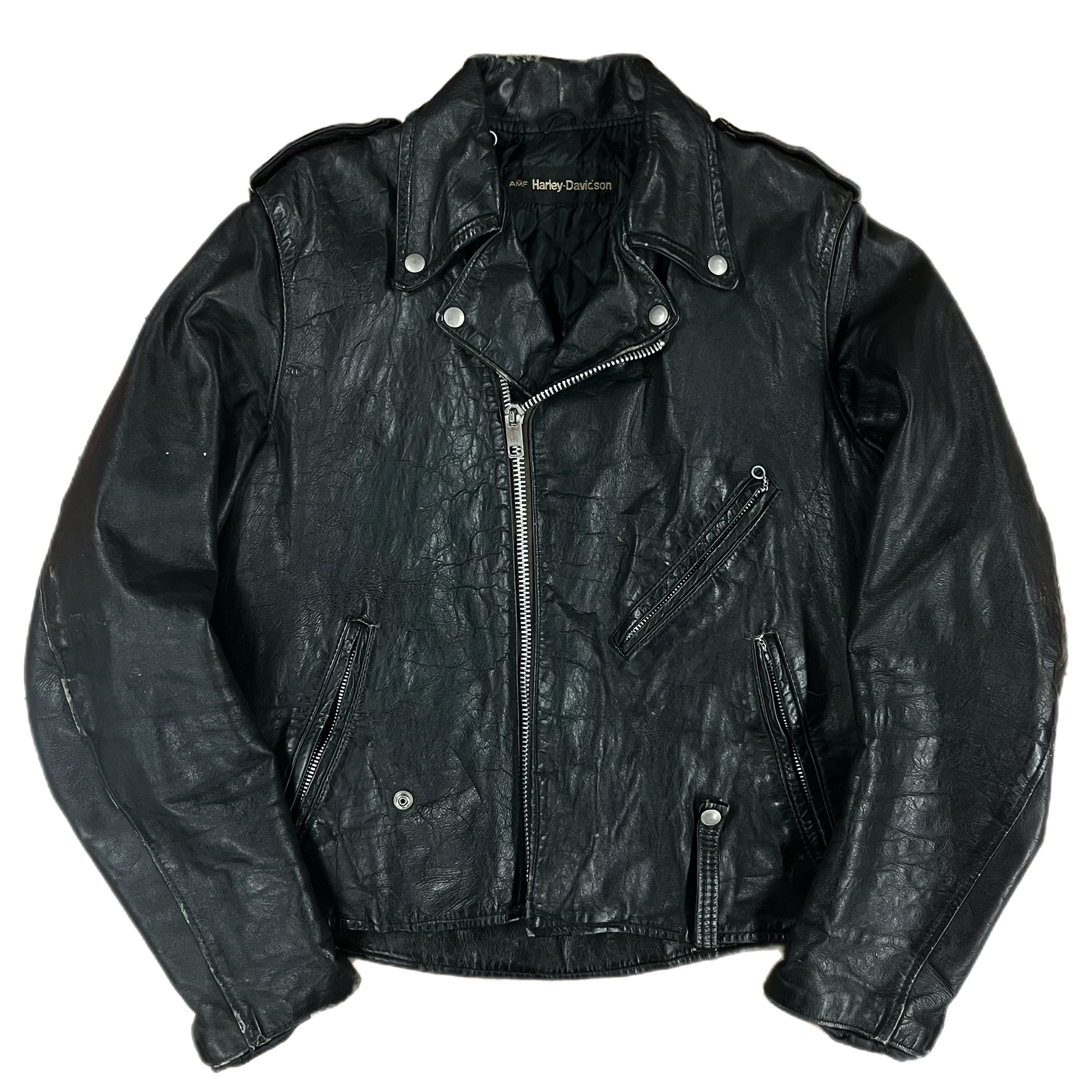 Amf harley davidson leather jacket deals