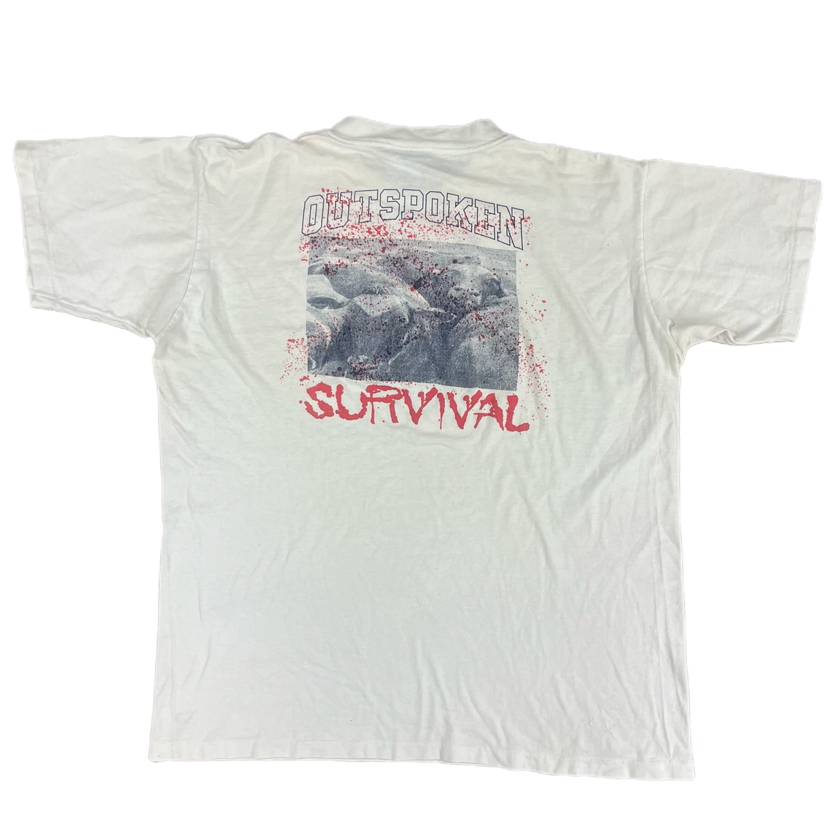 Vintage Outspoken &quot;Stand In Their Defense&quot; Survival T-Shirt