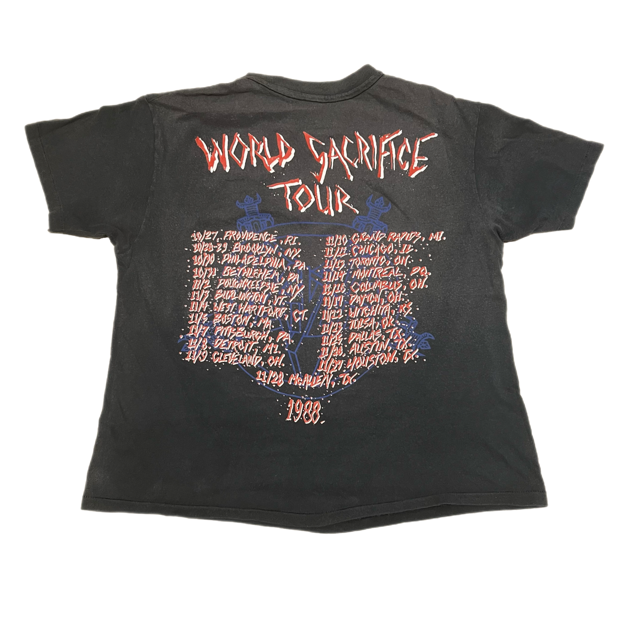 Vintage Slayer &quot;World Sacrifice&quot; US Tour T-Shirt