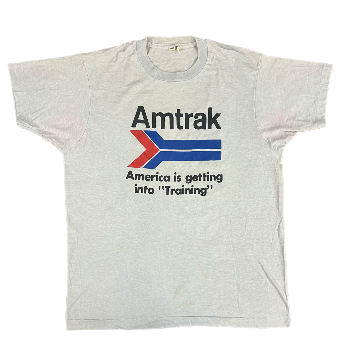 Vintage Amtrak &quot;America Is Getting Into Training&quot; T-Shirt
