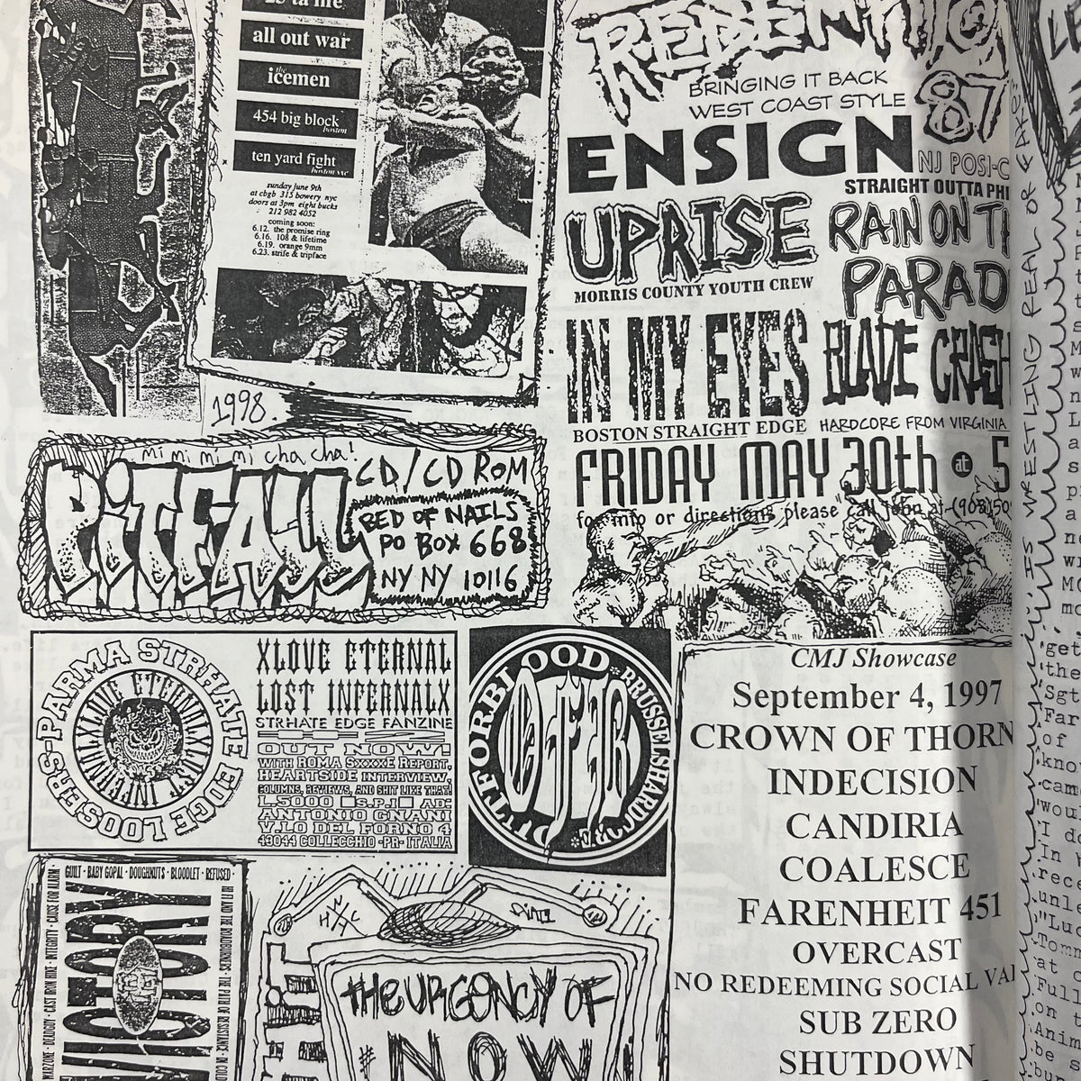 Vintage Intense City Issue #4 &quot;NYHC&quot; Fanzine