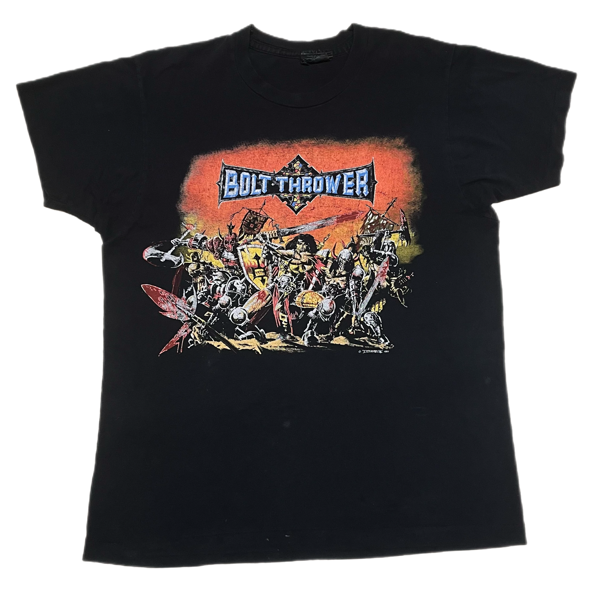 bolt thrower gear Vintage Bolt Thrower "War Master" Earache Records Promotional T-Shirt