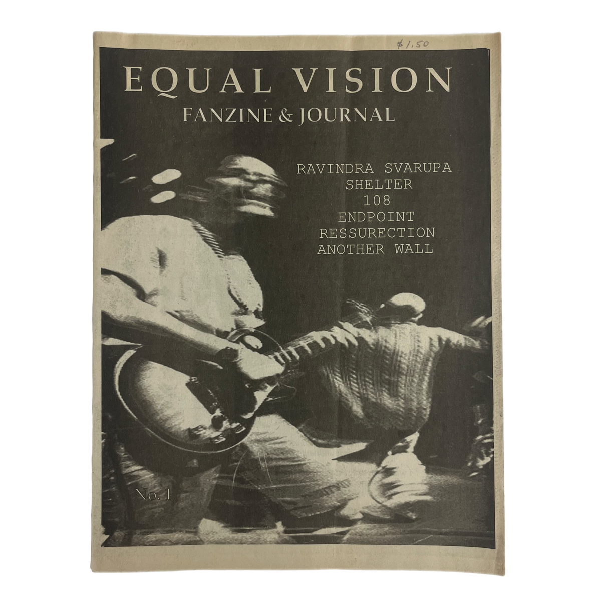 Vintage Equal Vision Fanzine &amp; Journal &quot;Issue Number 1&quot; Krsna