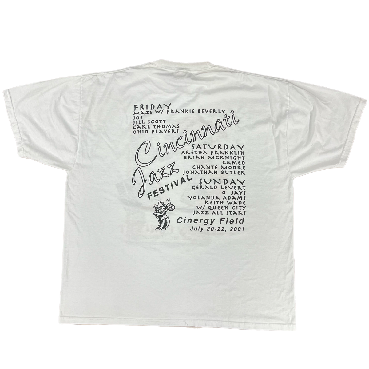 Vintage Frankie Beverly With Maze &quot;Cincinnatti Jazz Festival&quot; Ohio T-Shirt