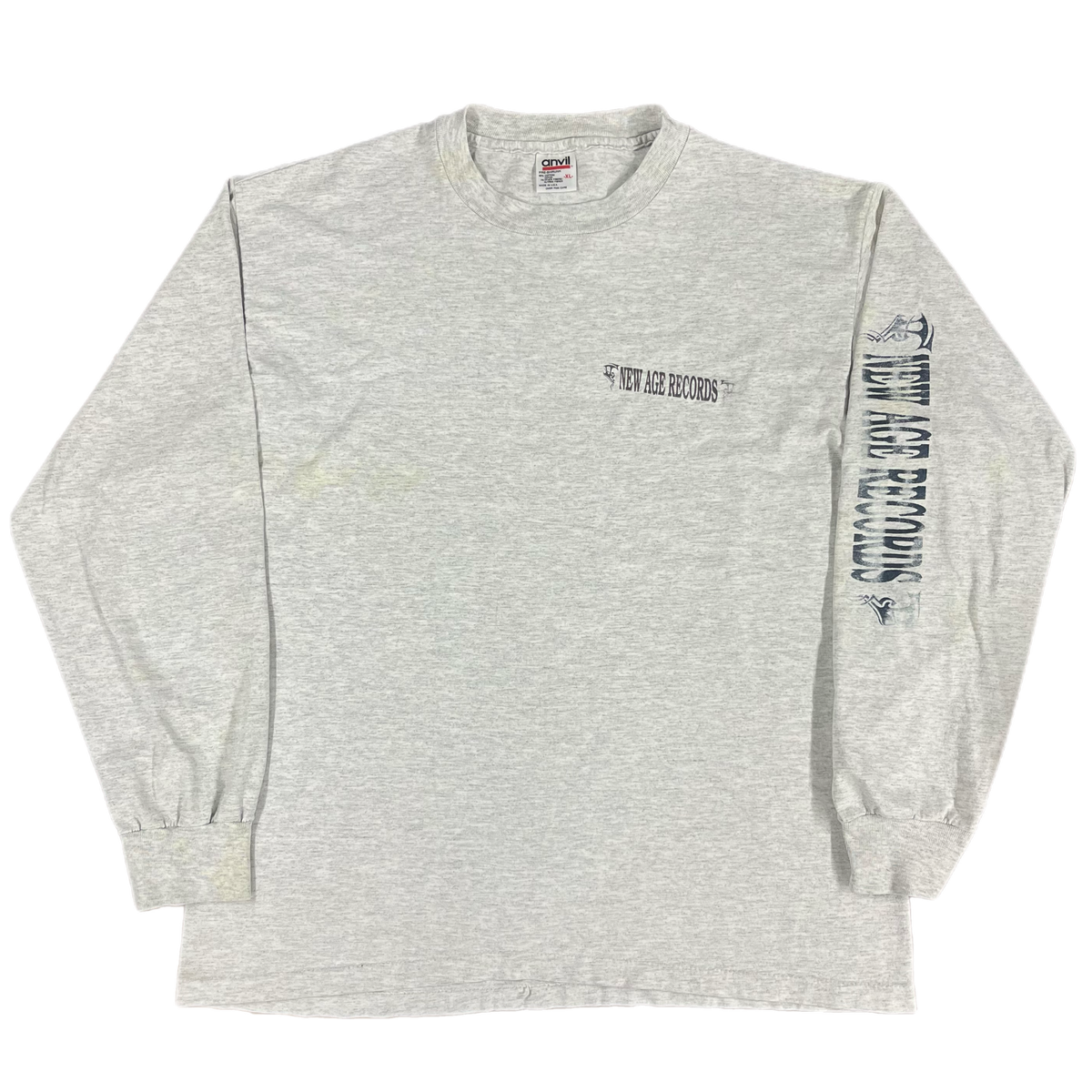 Vintage New Age Records &quot;Straight Edge&quot; Long Sleeve Shirt