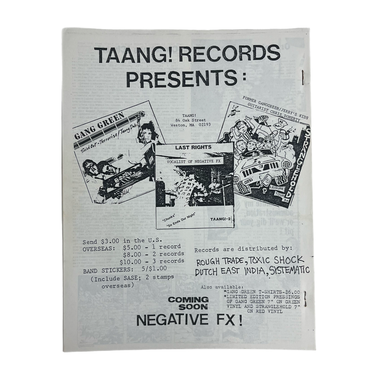 Vintage Suburban Voice Fanzine &quot;Issue Number 13&quot; 7 Seconds Cover