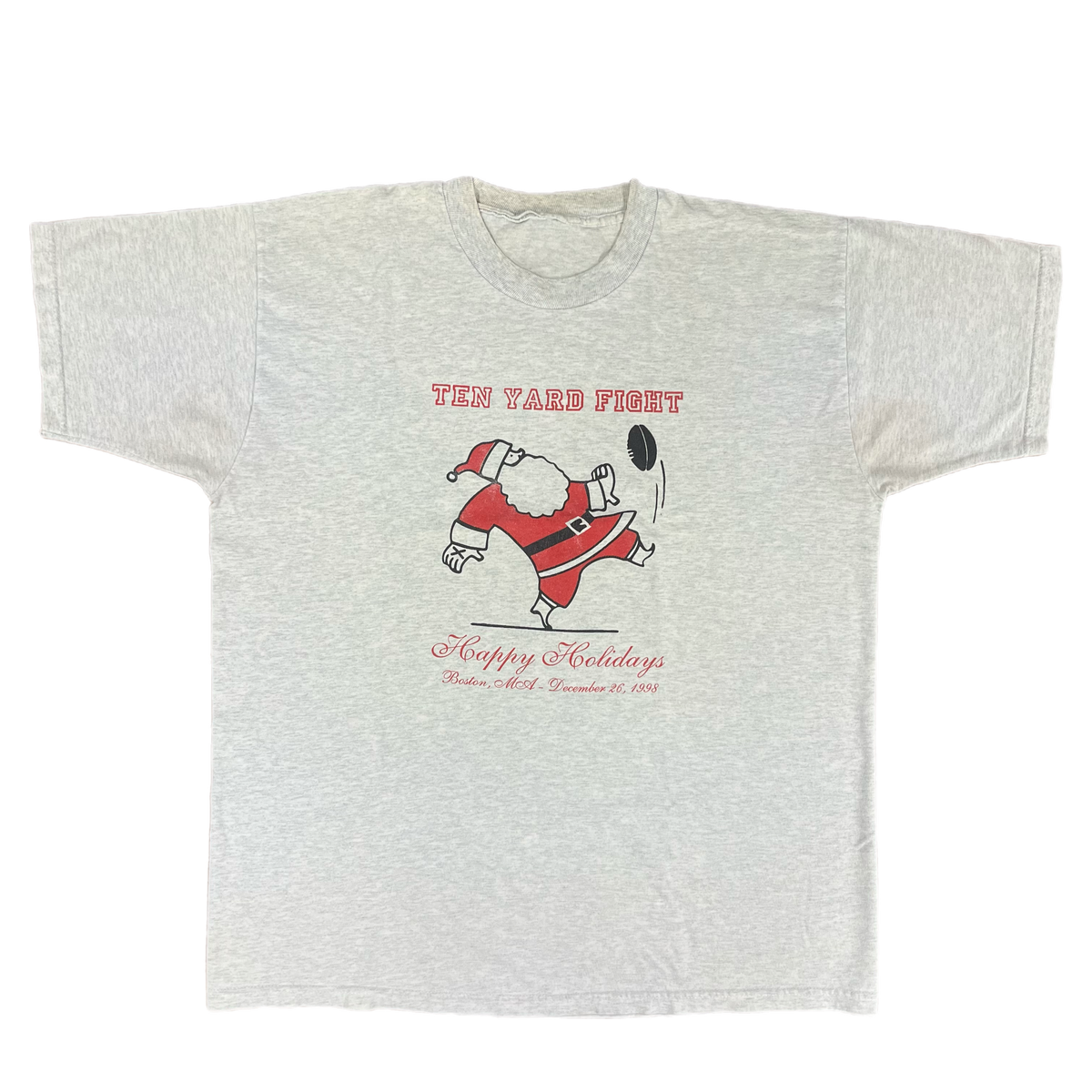 Vintage Ten Yard Fight &quot;Happy Holidays&quot; December 26, 1998 T-Shirt