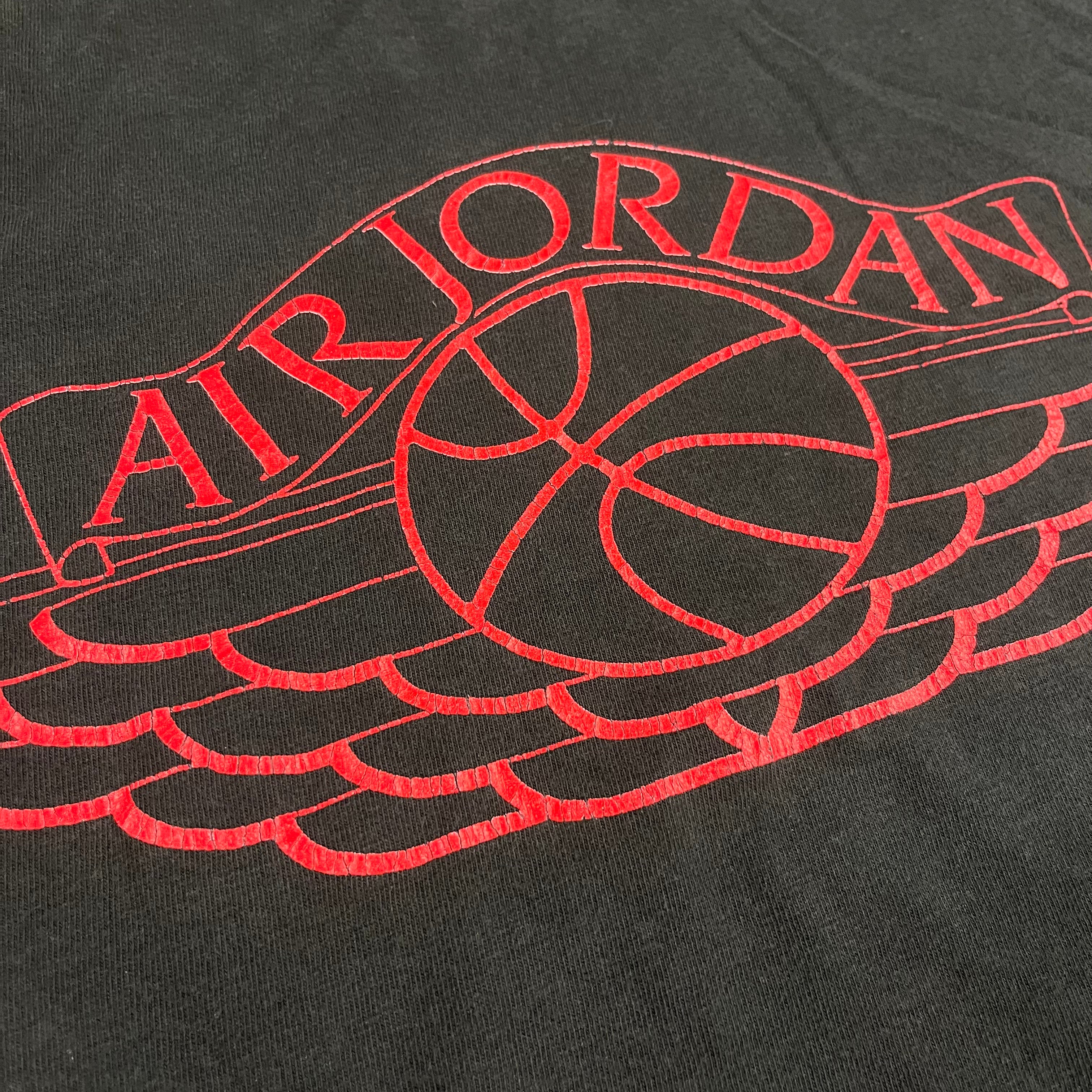 Michael Air Jordan NBA Chicago Bulls Nike Vtg Tee T Shirt Size L Made In  Japan