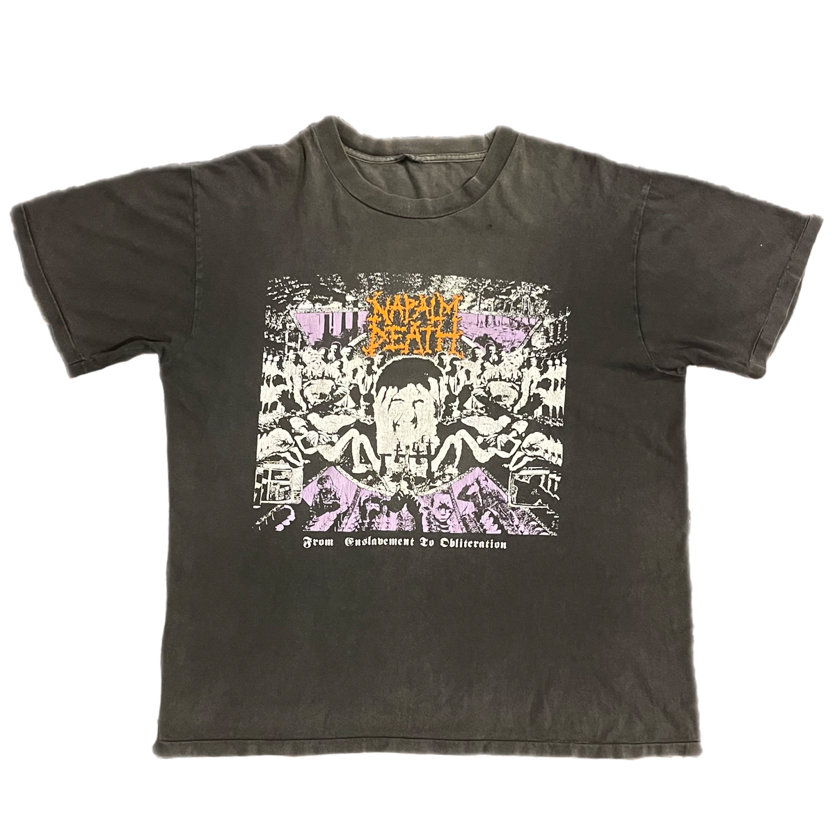 Vintage Napalm Death &quot;From Enslavement To Obliteration&quot; T-Shirt