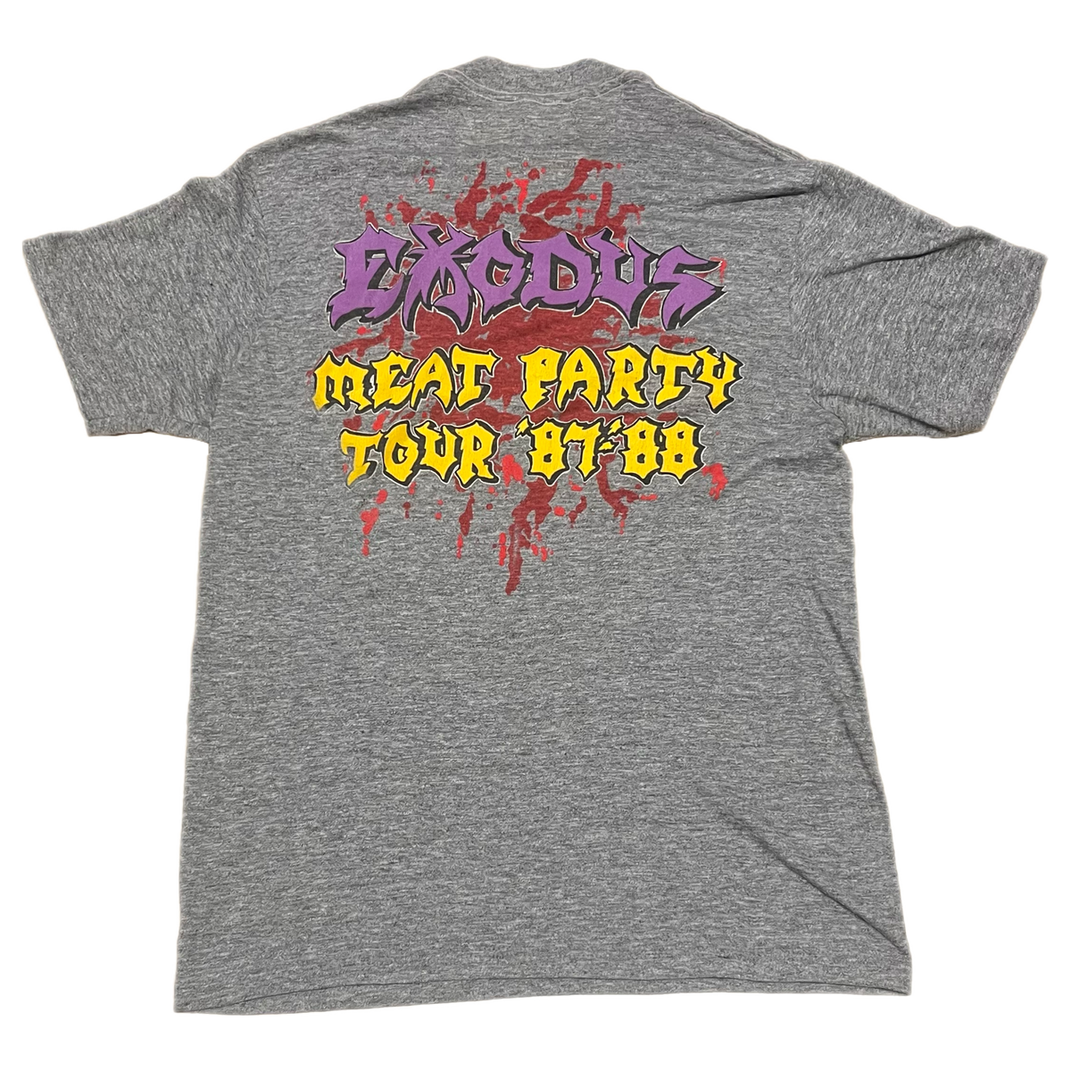 Vintage Exodus &quot;Meat Party 87-88&quot; Tour T-Shirt