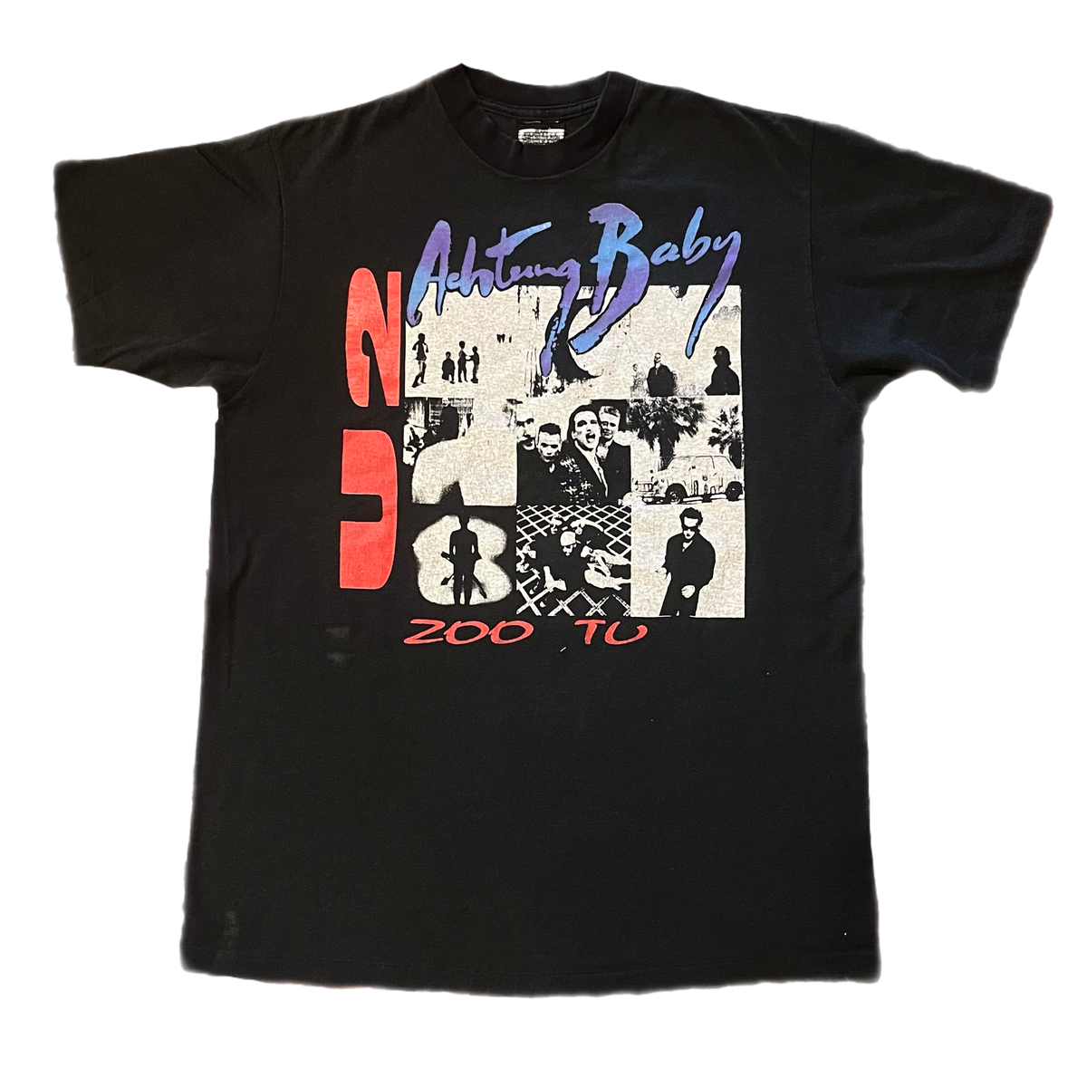 Vintage U2 &quot;Achtung Baby&quot; Zoo TV T-Shirt