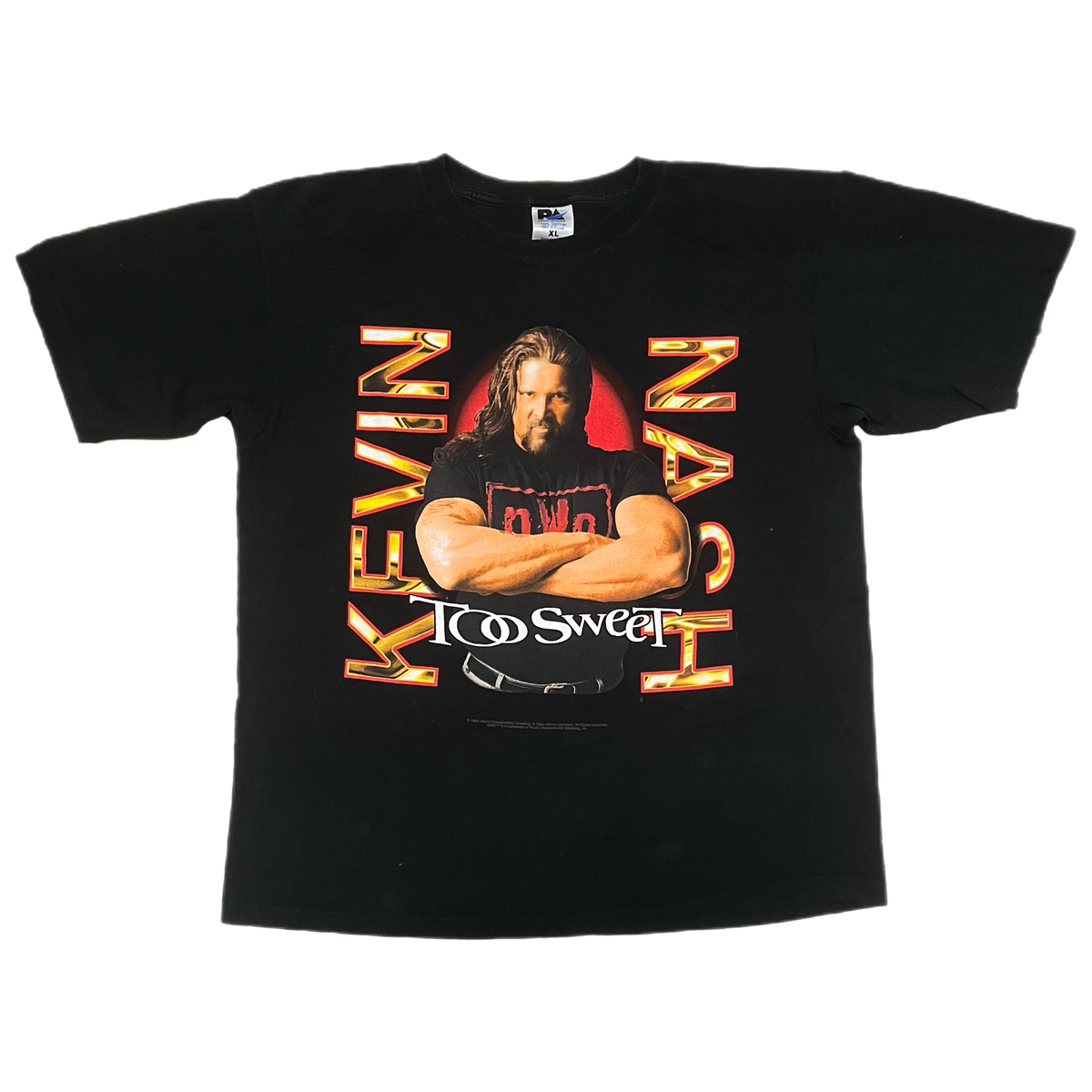 Vintage Kevin Nash &quot;WCW&quot; Too Sweet NWO T-Shirt