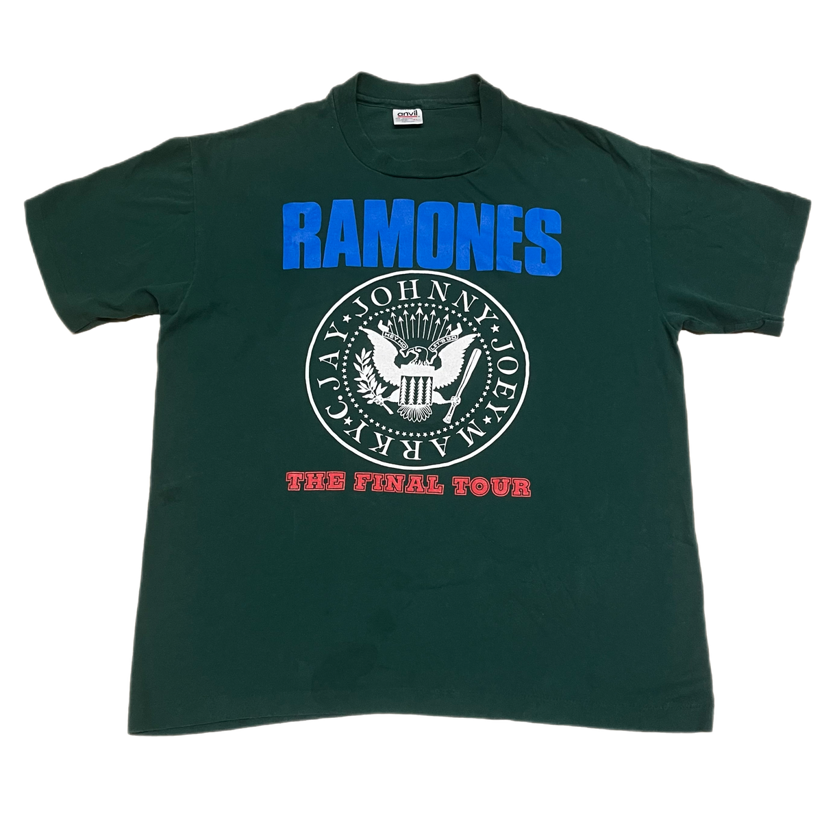 Vintage Ramones &quot;The Final Tour&quot; Cretin Hop Green T-Shirt