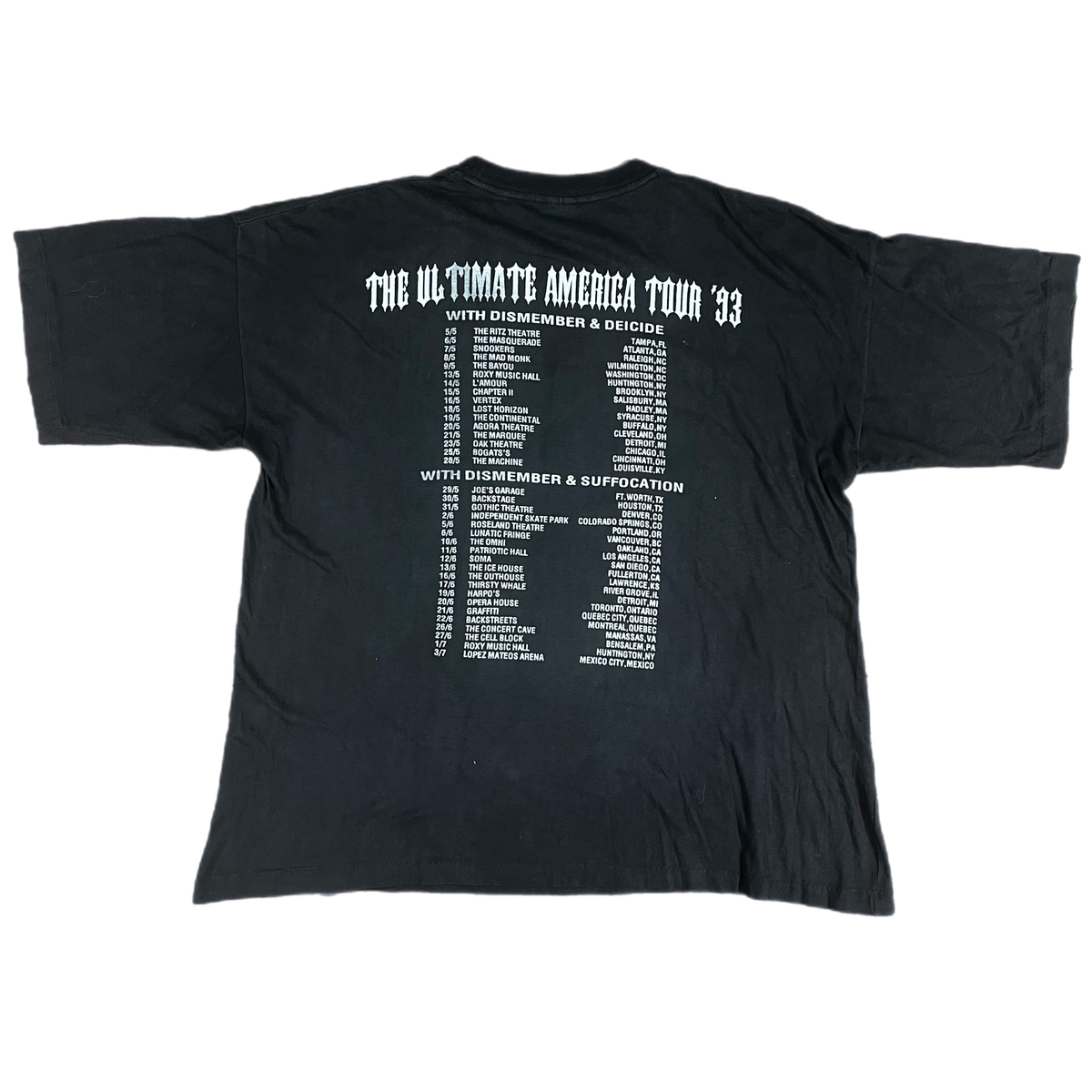 Vintage Vader &quot;The Ultimate Incantation&quot; America Tour T-Shirt
