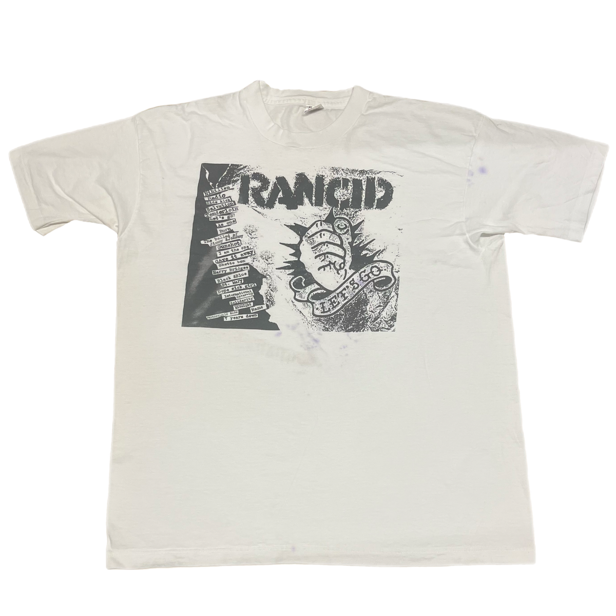 Vintage Rancid &quot;Let&#39;s Go&quot; Epitaph T-Shirt