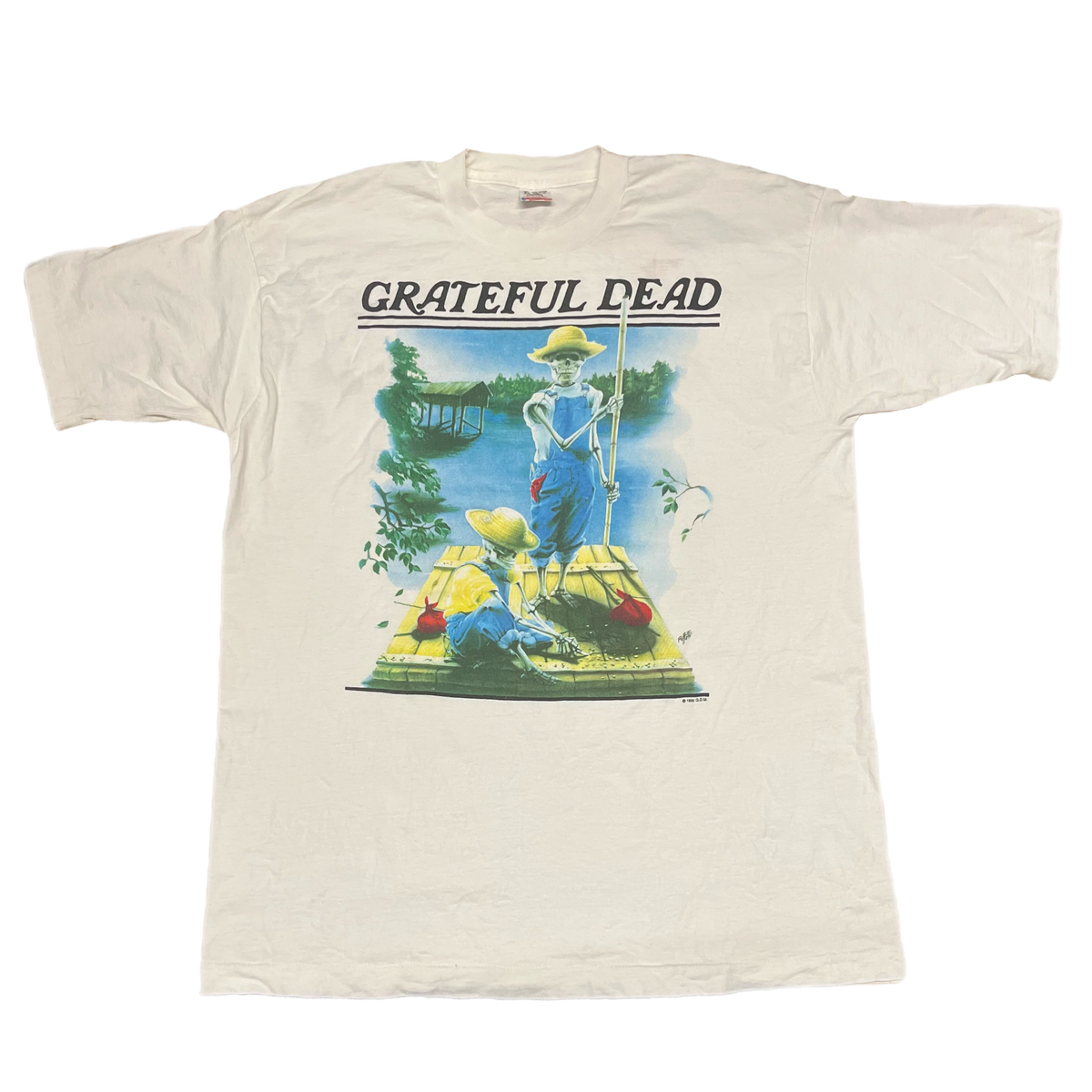 Vintage Grateful Dead &quot;Mark Twain&quot; Huckleberry Richard Biffle T-Shirt