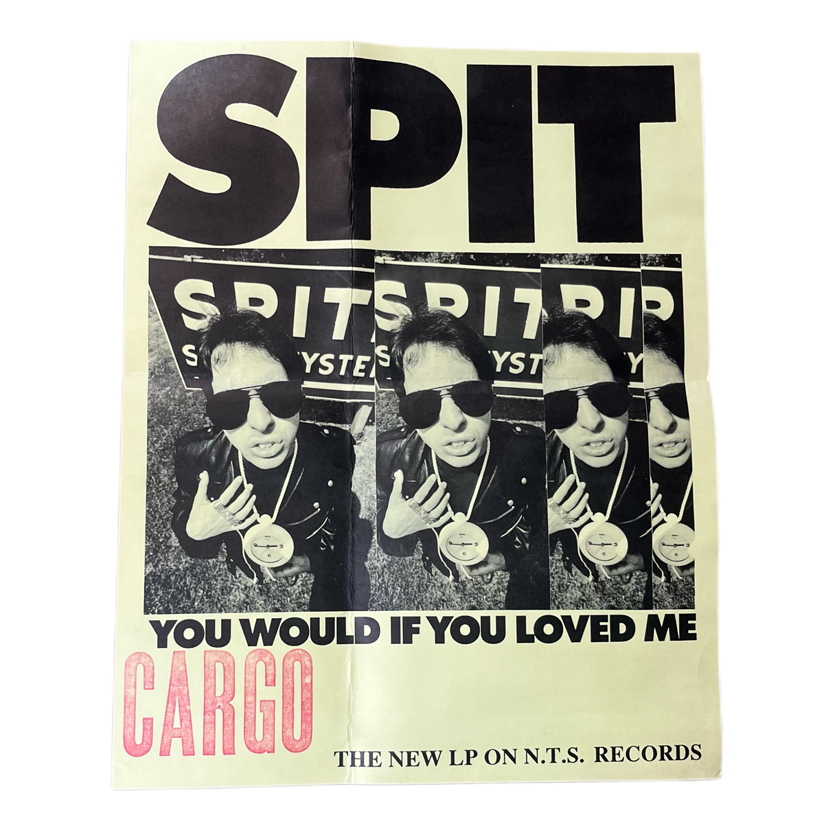 Vintage Spit &quot;You Would If You Loved Me&quot; Nailed To Sound Promotional Poster