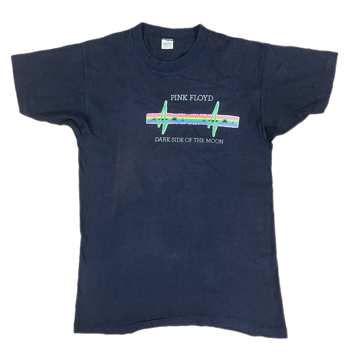 Vintage Pink Floyd &quot;Dark Side Of The Moon&quot; Mayo Spruce T-Shirt