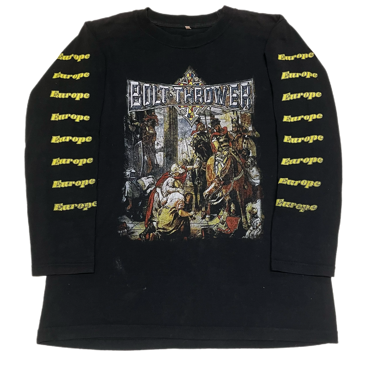 Vintage Bolt Thrower 1993 &quot;World Crusade&quot; Long Sleeve Shirt