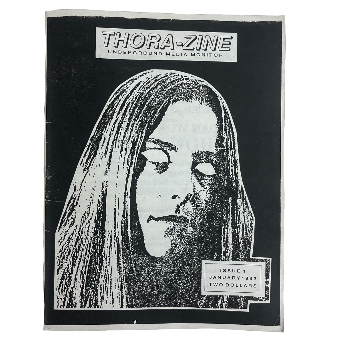 Vintage Thora-Zine &quot;Issue Number 1&quot; Underground Media Monitor Fanzine