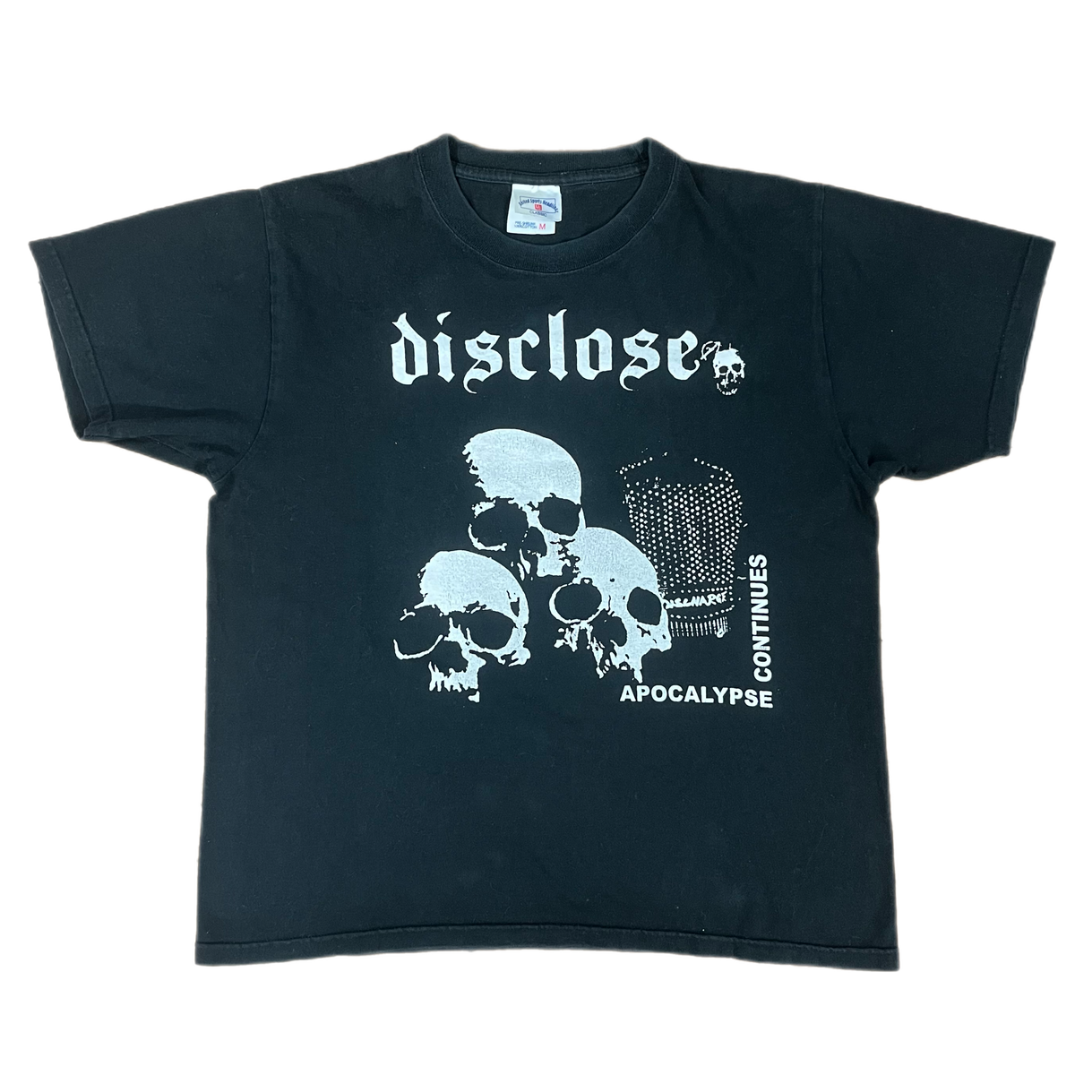 Vintage Disclose &quot;Apocalypse Continues&quot; Overthrow Records T-Shirt