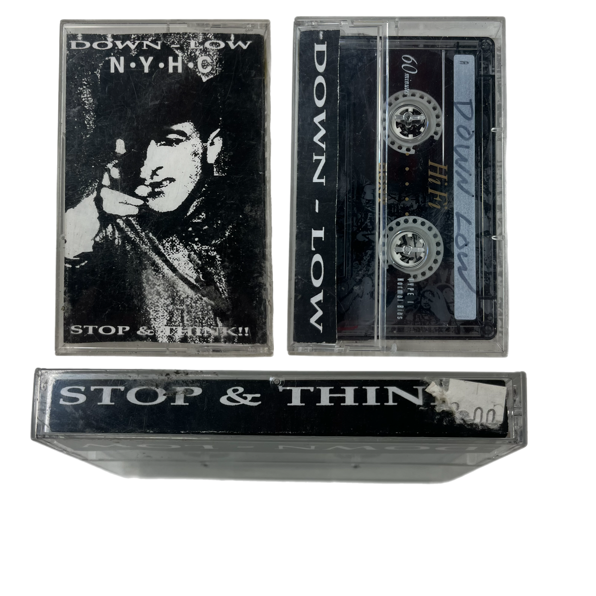 Vintage Down Low &quot;Stop &amp; Think!!&quot; Cassette Tape