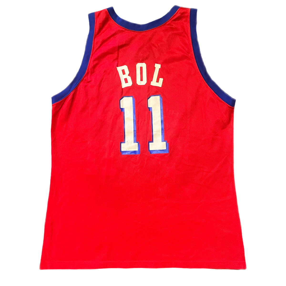 Vintage Champion &quot;Manute Bol&quot; Philadelphia Sixers Jersey