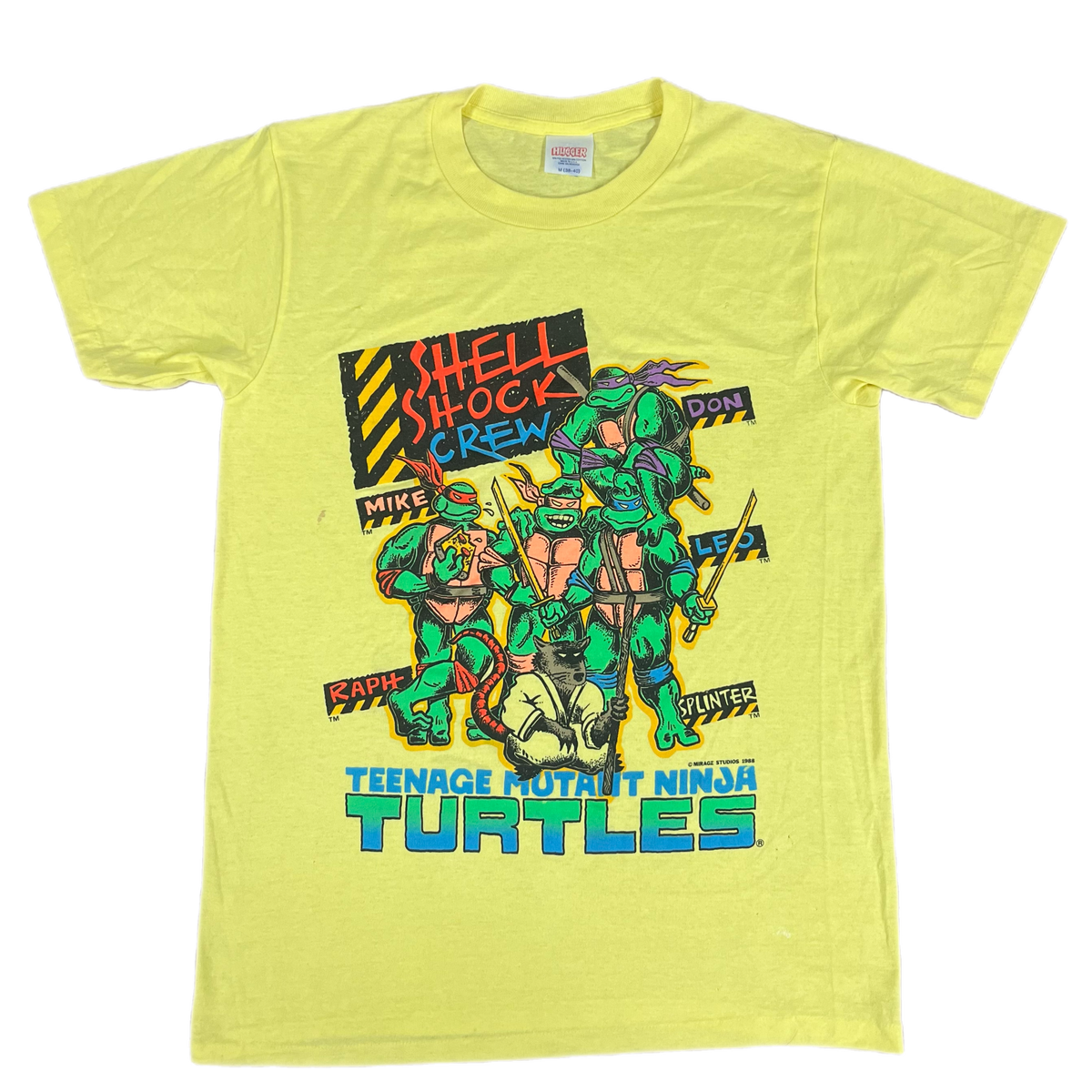 Vintage Teenage Mutant Ninja Turtles &quot;Shell Shock Crew&quot; Mirage Studios T-Shirt