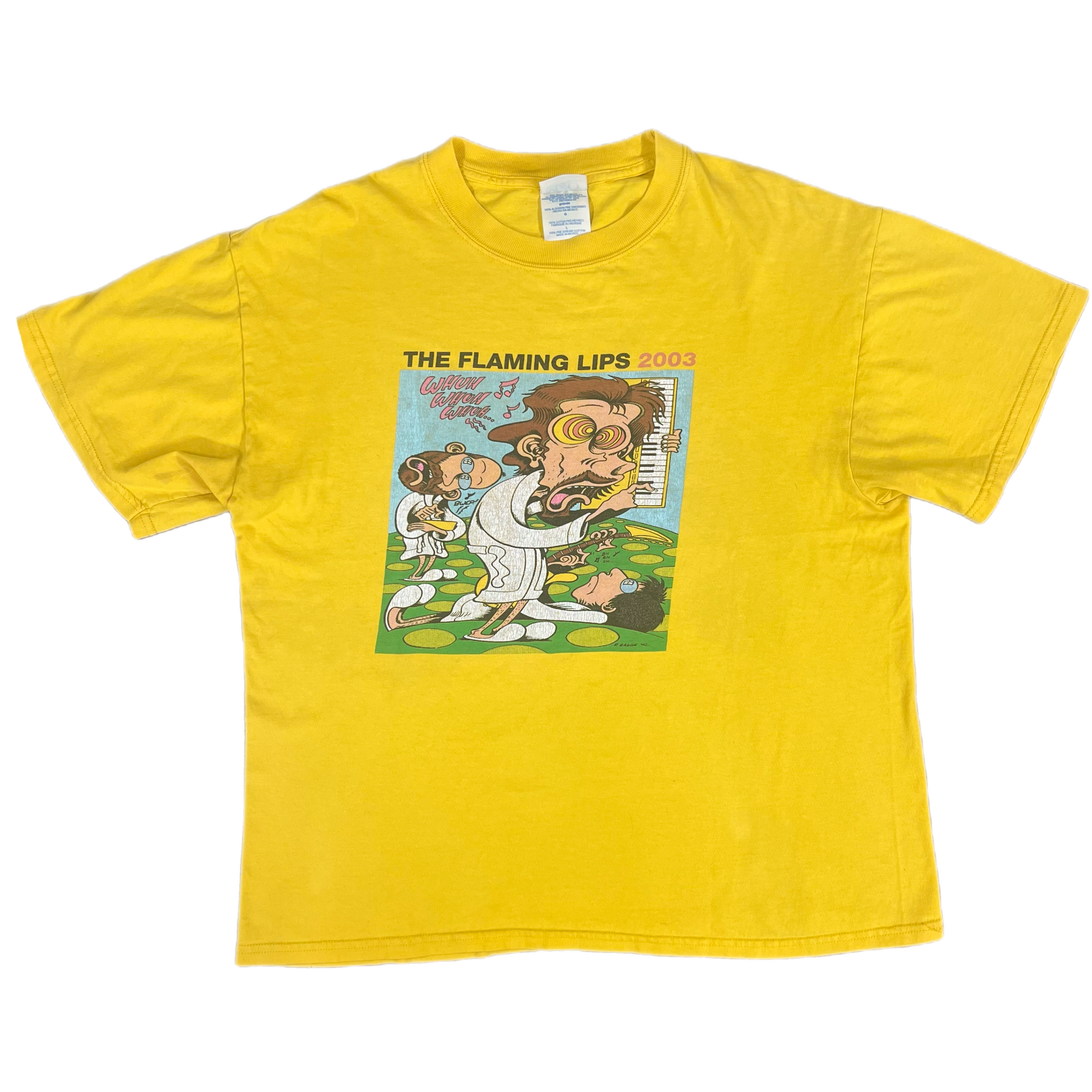flaming lips Tシャツ　XL Flaming Lips Shirt 2003 Yoshimi Battles the Pink Robots Tour