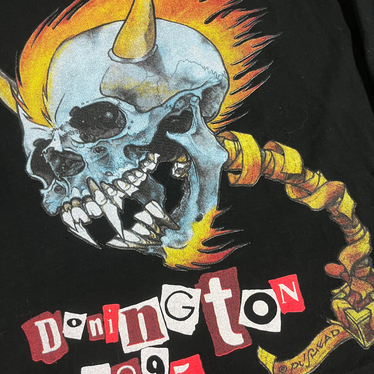 Vintage Pushead &quot;Donington 1995&quot; Long Sleeve Shirt