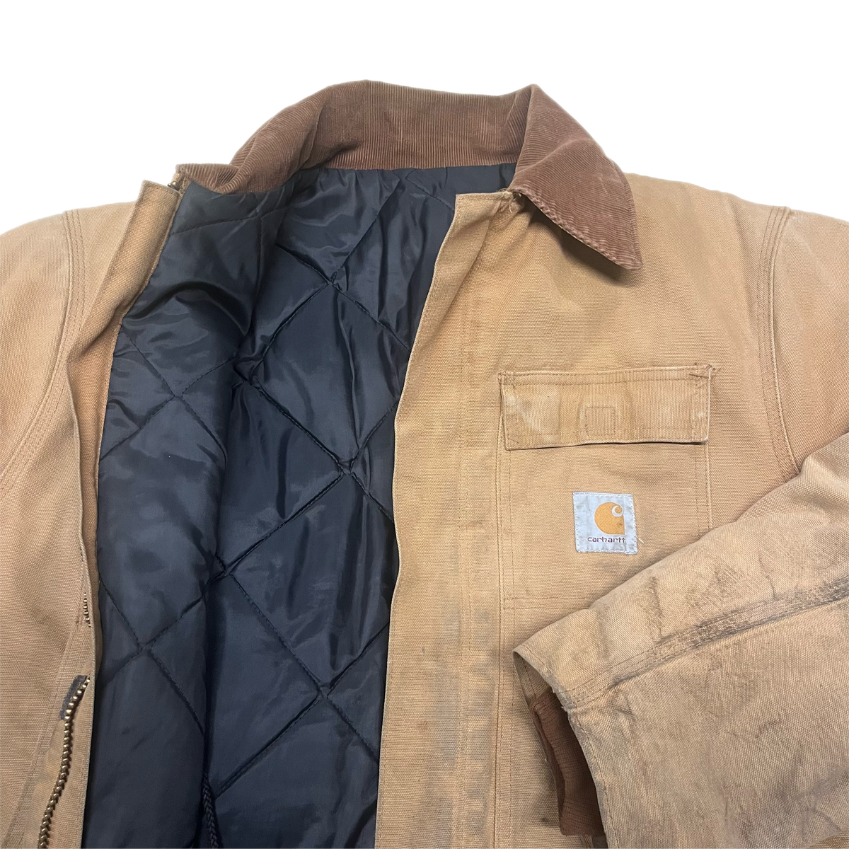 Vintage Carhartt C26 CHT &quot;Duck Canvas&quot; Corduroy Collar Jacket