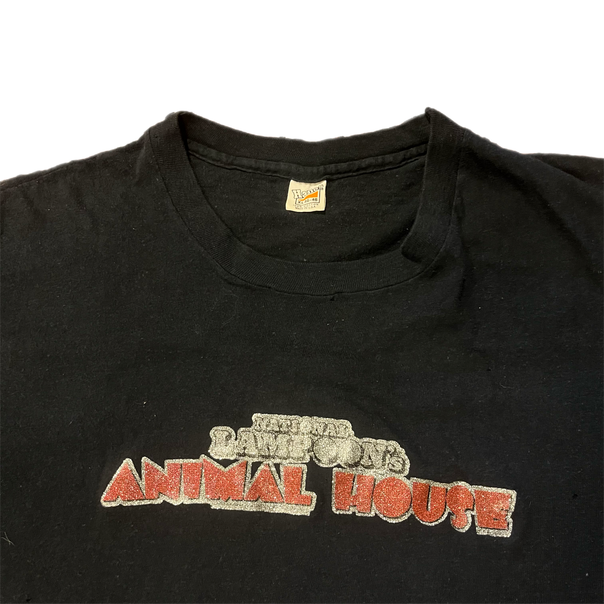 Vintage National Lampoon&#39;s &quot;Animal House&quot; Glitter Iron-On T-Shirt