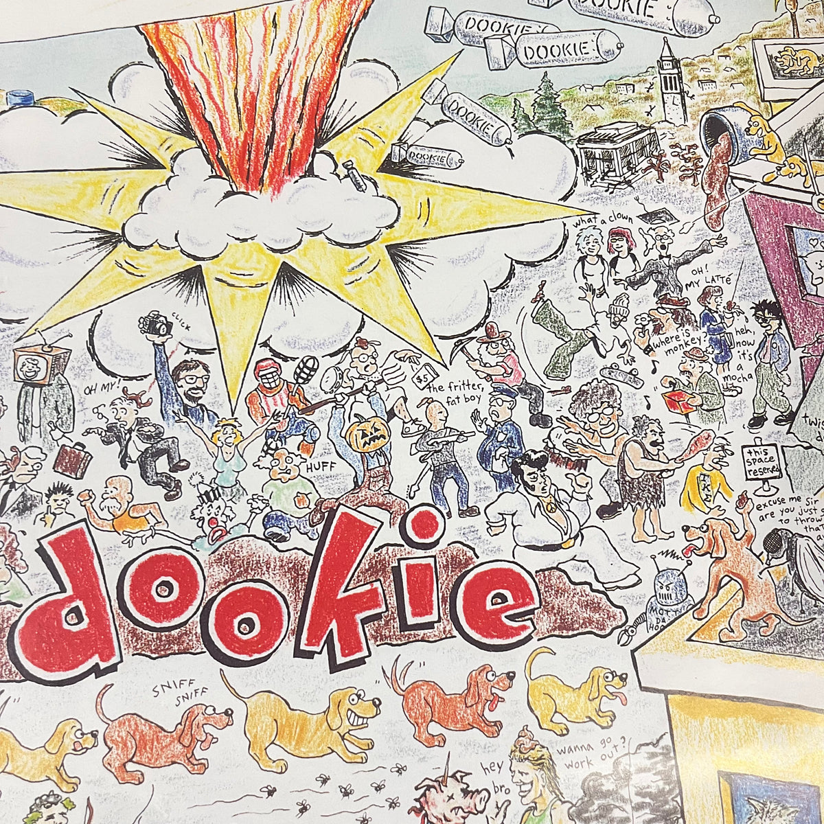 Vintage Green Day &quot;Dookie&quot; Reprise Records Promotional Poster