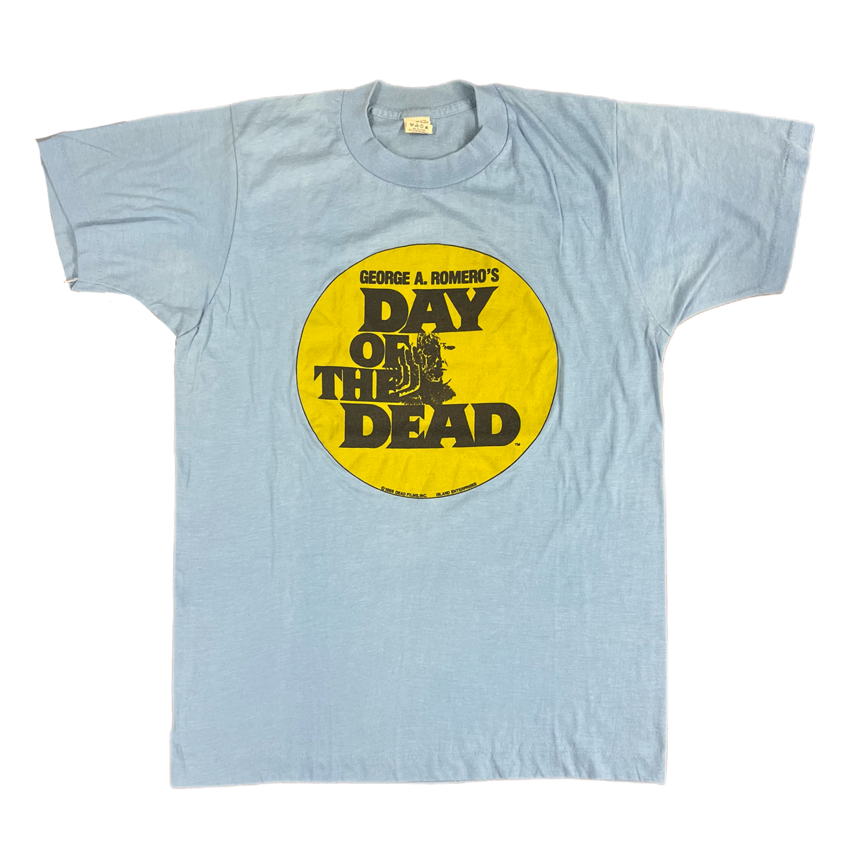 Vintage George A. Romero&#39;s Day Of The Dead &quot;Dead Films Inc&quot; Island Enterprises Promotional T-Shirt