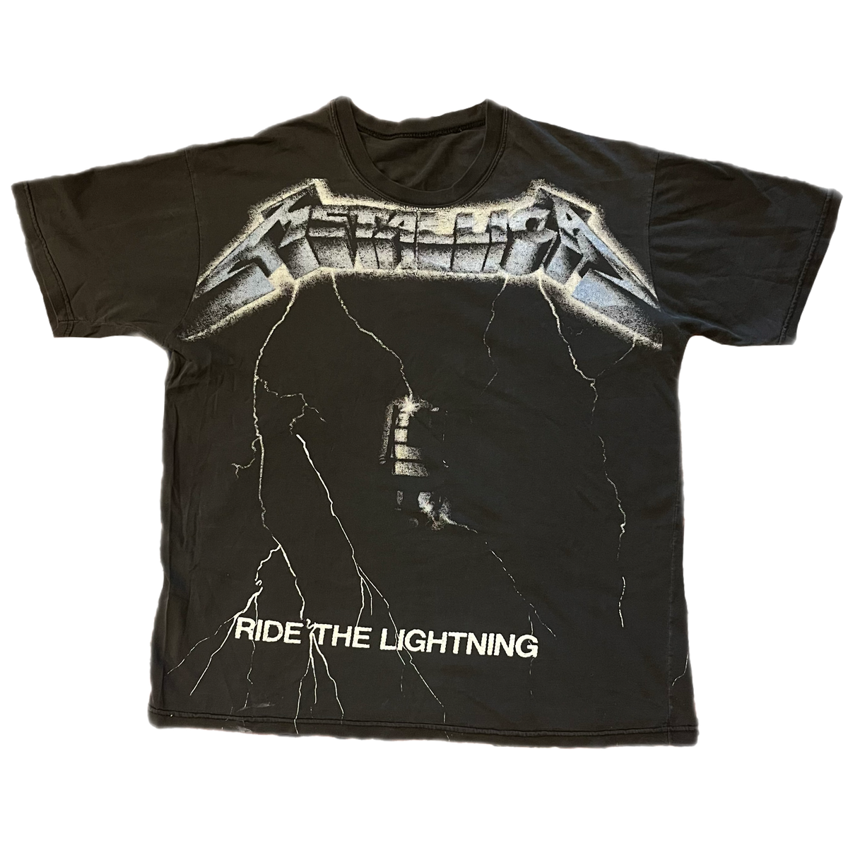 Vintage Metallica &quot;Cliff Burton&quot; Ride The Lightning Spanish Memorial T-Shirt