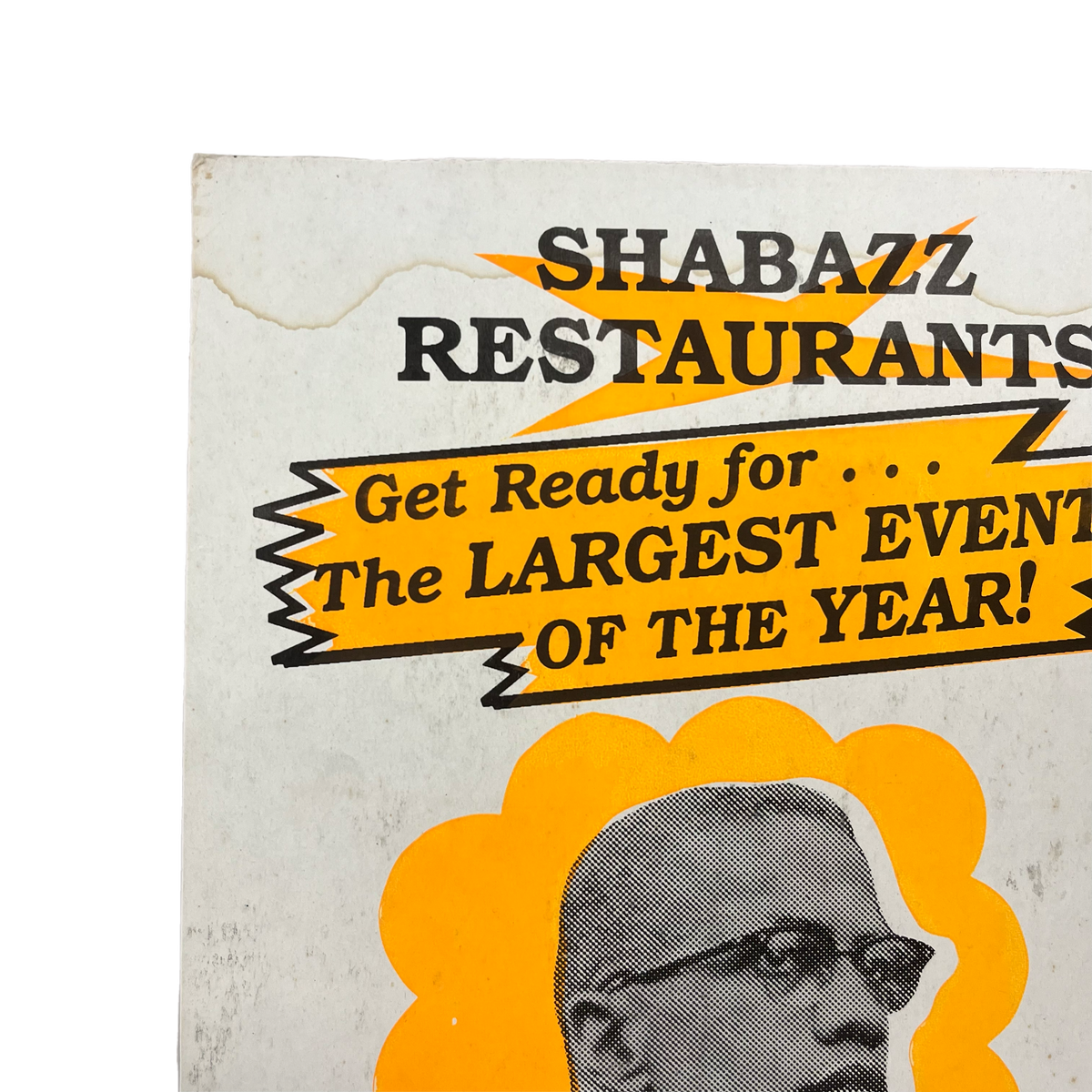 Vintage The Freedom&#39;s Journal &amp; Shabazz Restaurants Present &quot;Malcolm X Festival&quot; Doug Carn Louis Farrakhan Globe Poster