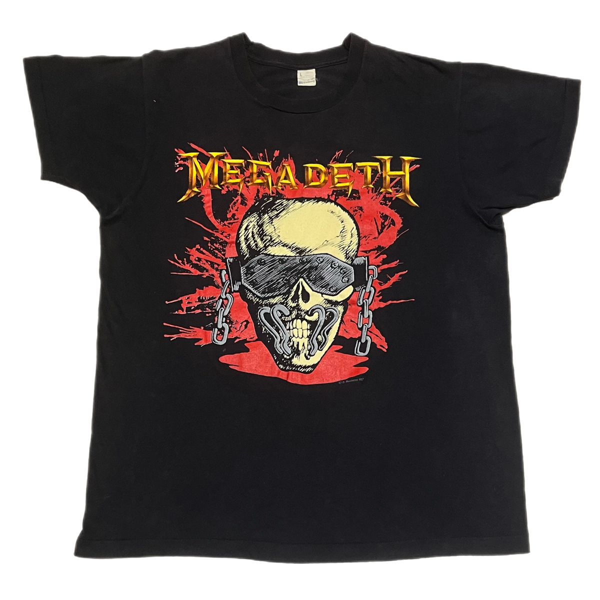 Vintage Megadeth &quot;Wake-Up Dead&quot; 1987 Tour T-Shirt