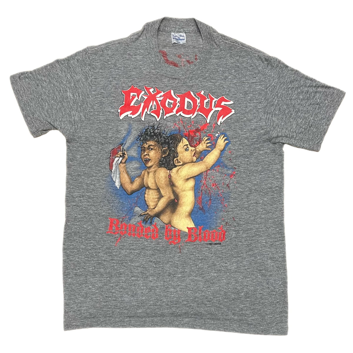 Vintage Exodus &quot;Meat Party 87-88&quot; Tour T-Shirt